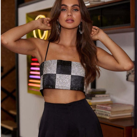 12th Tribe Tops - 12th Tribe Shirra Checkered Top